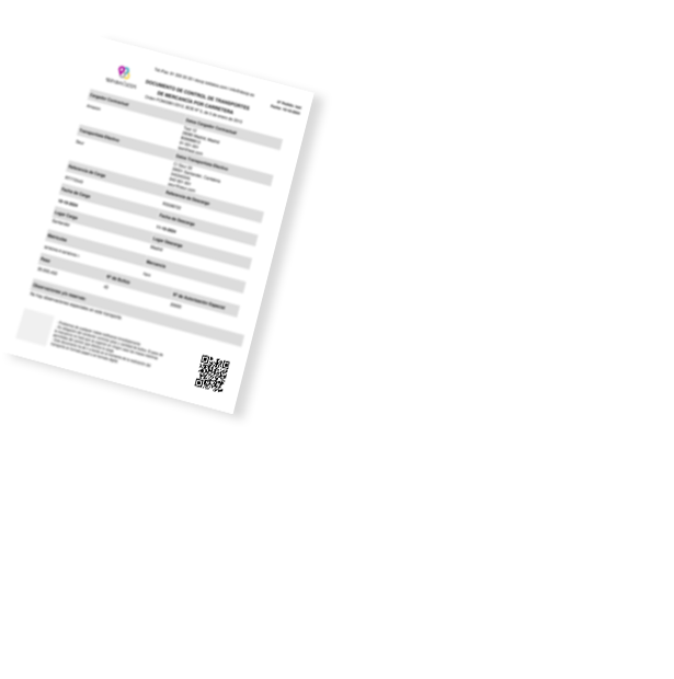 Documento de control con código QR
